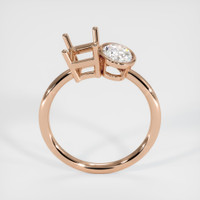 18K Rose Gold Accent Stones Ring Setting Image