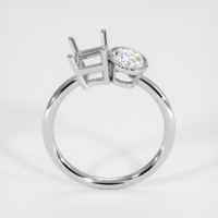14K White Gold Accent Stones Ring Setting Image