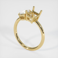 14K Yellow Gold Accent Stones Ring Setting Video