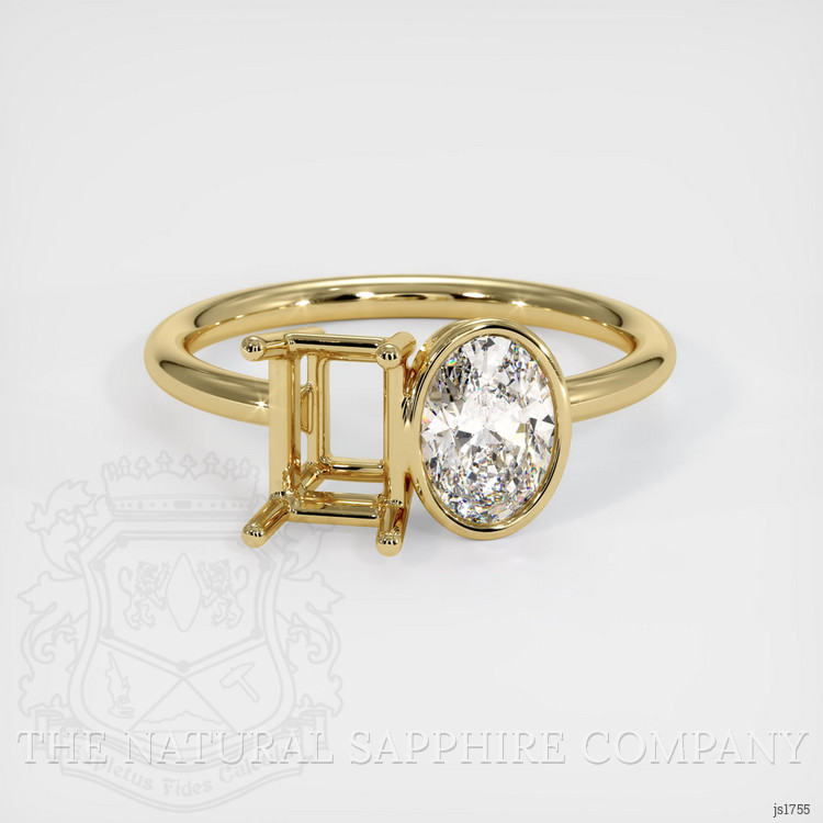 14K Yellow Gold Accent Stones Ring Setting