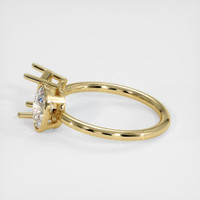 14K Yellow Gold Accent Stones Ring Setting Image