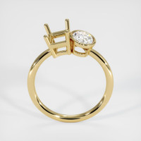 14K Yellow Gold Accent Stones Ring Setting Image