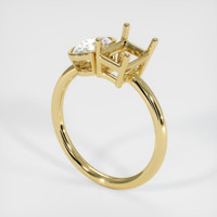 18K Yellow Gold Accent Stones Ring Setting Video
