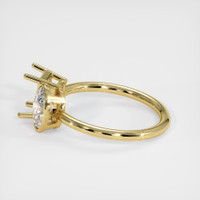 18K Yellow Gold Accent Stones Ring Setting Image