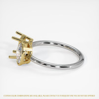 14K Yellow & White Accent Stones Ring Setting Image