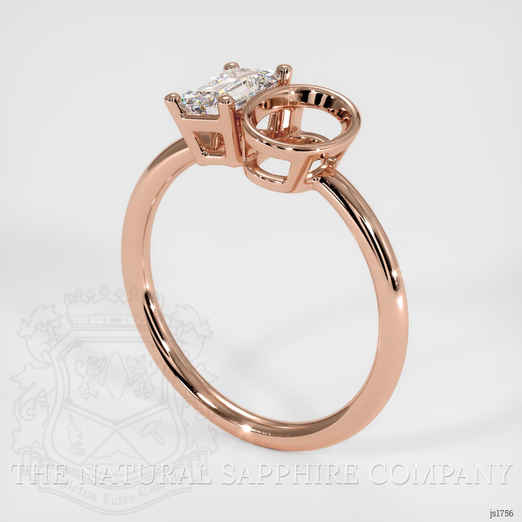 14K Rose Gold Bezel Ring Setting