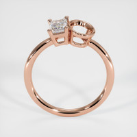 14K Rose Gold Bezel Ring Setting Image