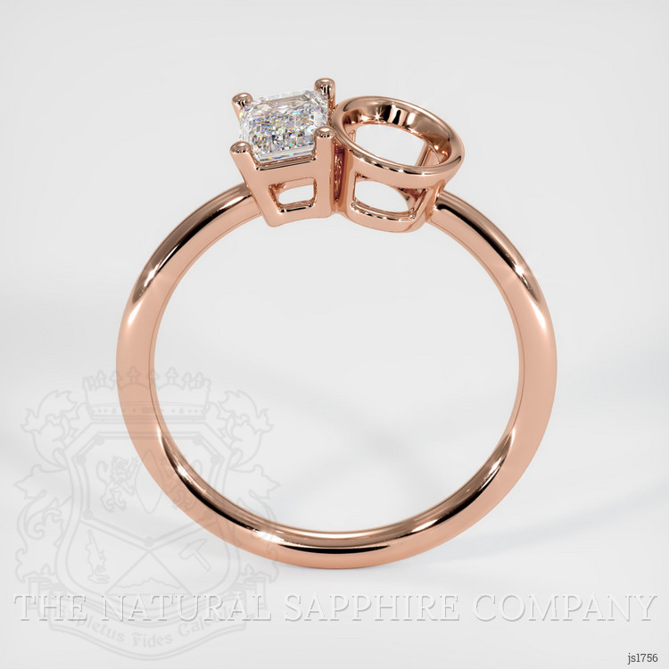 14K Rose Gold Bezel Ring Setting