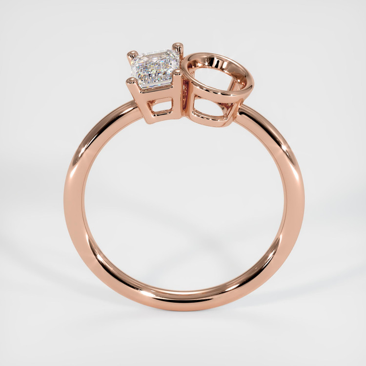 14K Rose Gold Bezel Ring Setting