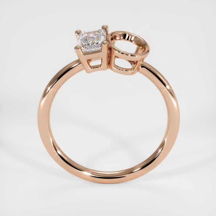 18K Rose Gold Bezel Ring Setting