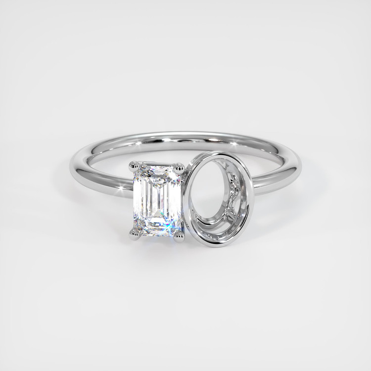 10K White Gold Bezel Ring Setting