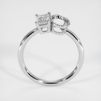 14K White Gold Bezel Ring Setting Image