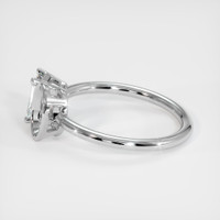 18K White Gold Bezel Ring Setting Image
