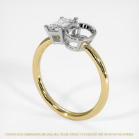 18K White & Yellow Bezel Ring Setting Video