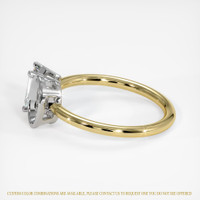 18K White & Yellow Bezel Ring Setting Image