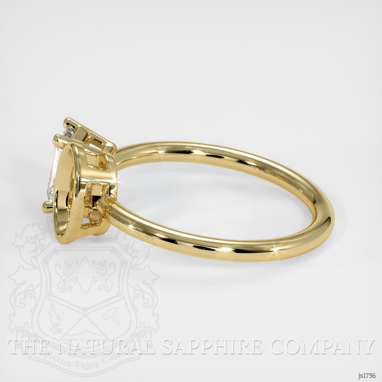 14K Yellow Gold Bezel Ring Setting