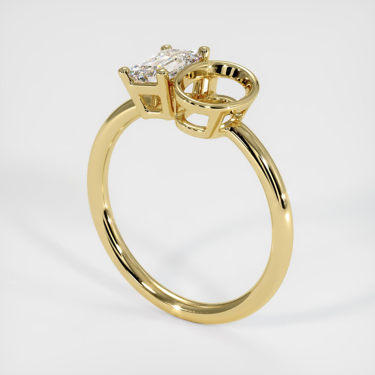 18K Yellow Gold Bezel Ring Setting