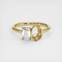 18K Yellow Gold Bezel Ring Setting Image