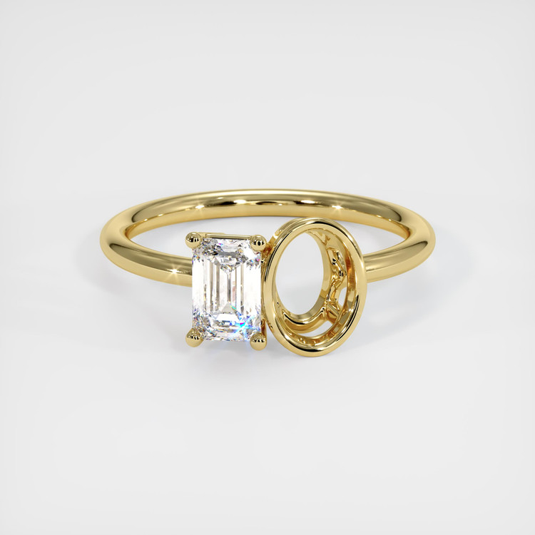 18K Yellow Gold Bezel Ring Setting