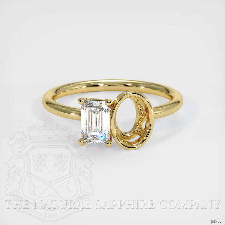 18K Yellow Gold Bezel Ring Setting