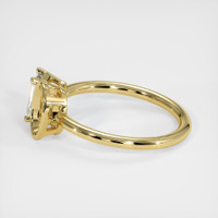18K Yellow Gold Bezel Ring Setting Image
