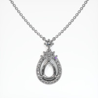 10K White Gold Pave Pendant Setting Video