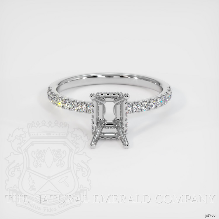 Platinum 950 Pave Ring Setting