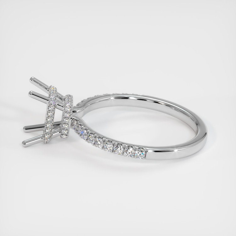 Platinum 950 Pave Ring Setting