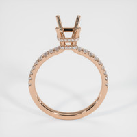 14K Rose Gold Pave Ring Setting Image