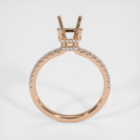 18K Rose Gold Pave Ring Setting Image