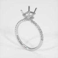10K White Gold Pave Ring Setting Video