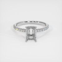14K White Gold Pave Ring Image