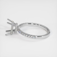 14K White Gold Pave Ring Setting Image