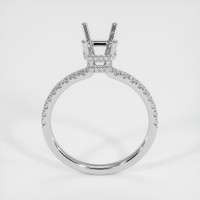 14K White Gold Pave Ring Setting Image