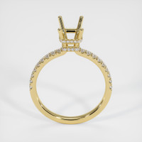 14K Yellow Gold Pave Ring Setting Image