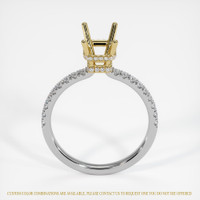 14K Yellow & White Pave Ring Setting Image