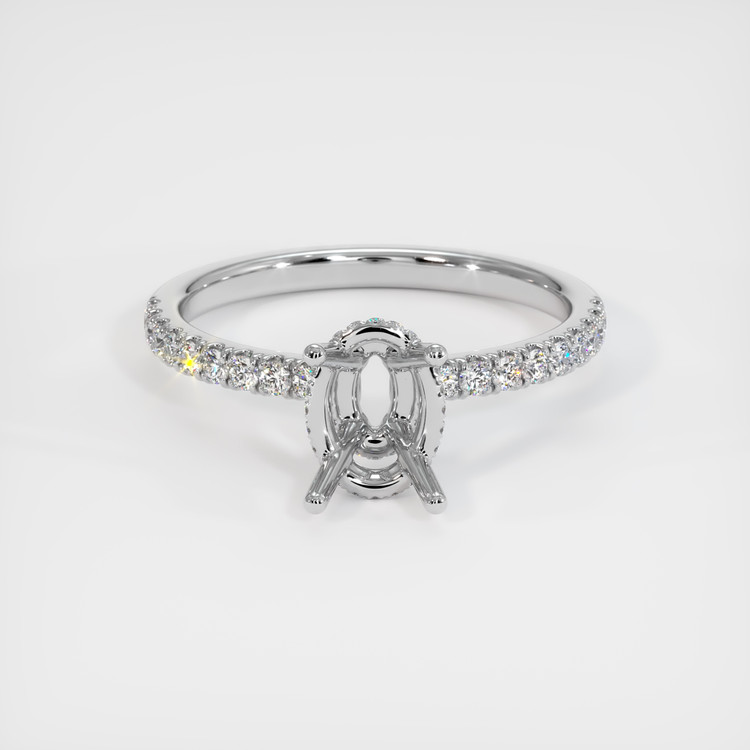 Platinum 950 Pave Ring Setting
