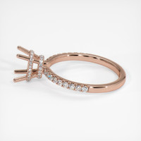14K Rose Gold Pave Ring Setting Image