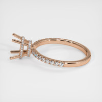 14K Rose Gold Pave Ring Setting Image