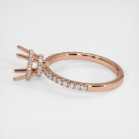 14K Rose Gold Pave Ring Setting Image