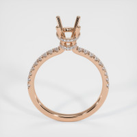 14K Rose Gold Pave Ring Setting Image