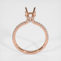 14K Rose Gold Pave Ring Setting Image