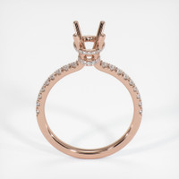 14K Rose Gold Pave Ring Setting Image