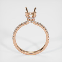 18K Rose Gold Pave Ring Setting Image