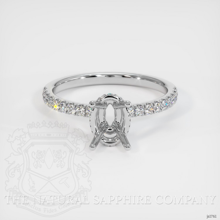 Silver Pave Ring Setting