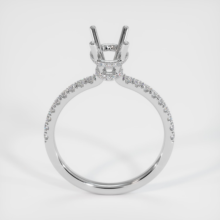 Silver Pave Ring Setting