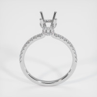 14K White Gold Pave Ring Setting Image