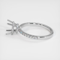 18K White Gold Pave Ring Setting Image