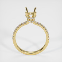 18K Yellow Gold Pave Ring Setting Image