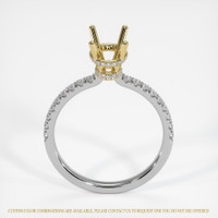 14K Yellow & White Pave Ring Setting Image